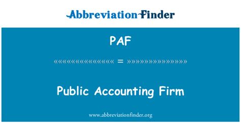 paf accounting.